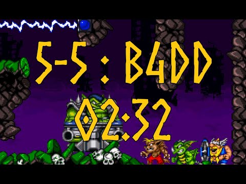 The Lost Vikings 2 - B4DD (level 5-5) in 2:32