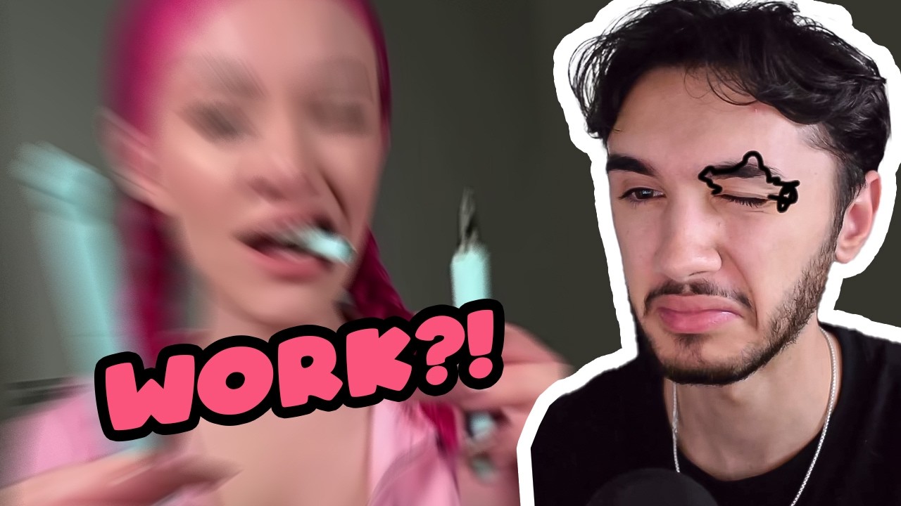 Louisayy Funny TikTok React Moments  Pt. 49 | She uses tape as eyeliner!