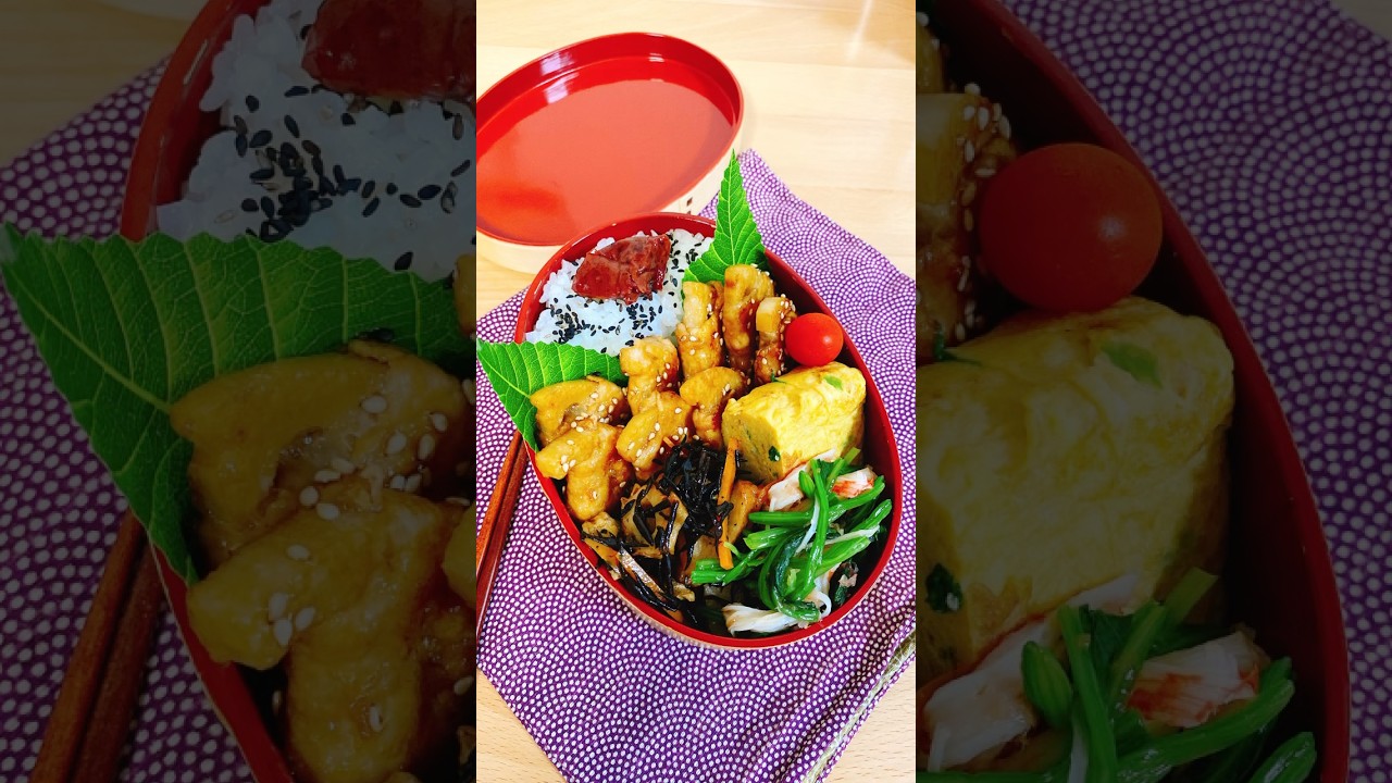 63歳のオッサンに作る愛妻弁当🍱#お弁当 #旦那弁当 #お弁当詰め方 #50代 #曲げわっぱ