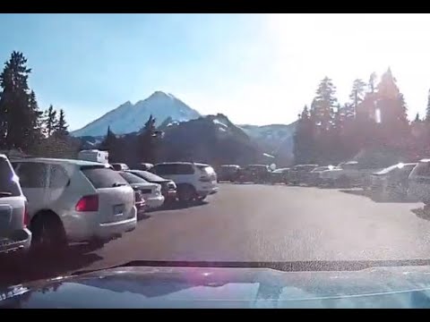 Driving up to Artist Point at Mt. Baker