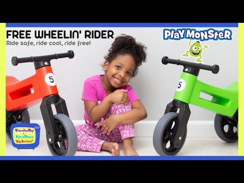 Fun Free Wheelin | Kyraboo vs Kamdenboy Playmonster Balance Bike Race