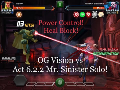OG Vision vs Act 6.2.2 Mr. Sinister boss Solo fight!