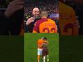 Great moment between hakim ziyech ten hag and Antony after match Galatasaray vs Manchester United
