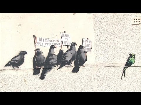 Banksy mural painted over by UK resort's street cleaners