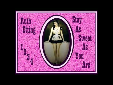 Ruth Etting Stay as Sweet as You Are 1934