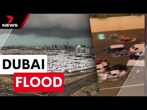 At least 20 people killed in Oman and Dubai after record rainfall | 7 News Australia