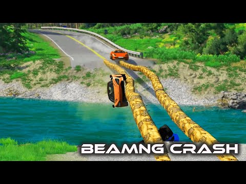 Cars vs Impossible Log Bridge #2 | BeamNG.drive | 🔥 Best Moments