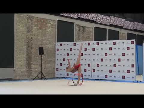 Amanda Sniedze ribbon Rīgas pils  čempionāts mākslas vingrošanā 2022