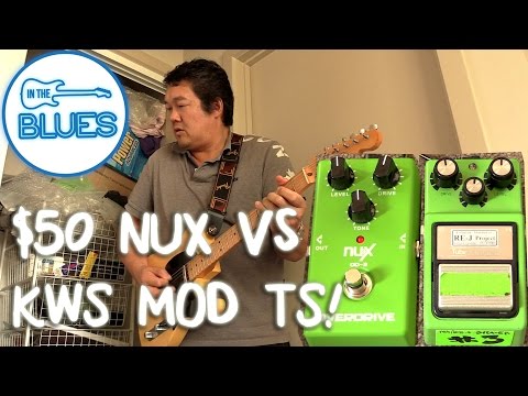NUX O-D3 Tubescreamer versus KWS Modded Ibanez Tubescreamer