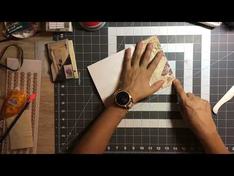 Origami style~6pocket ephemra holder , using one sheet of 12x12 paper!