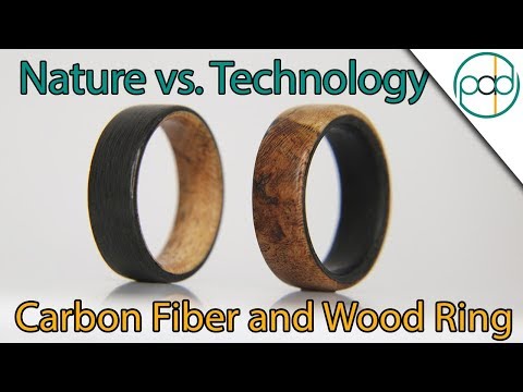 Technology Vs. Nature: Making a Carbon Fiber and Wood Ring