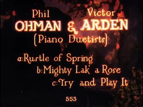 Phil Ohman and Victor Arden - Vitaphone - 1927 - Colorized