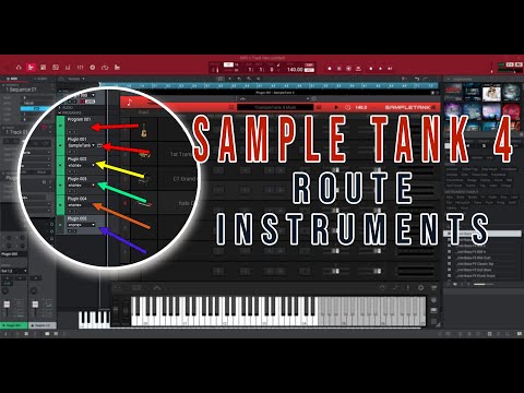 How to route Sample Tank 4 instruments to individual tracks MPC Software