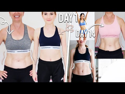 Two Different Body Types Try Chloe Ting 2 Week Shred! RESULTS?!
