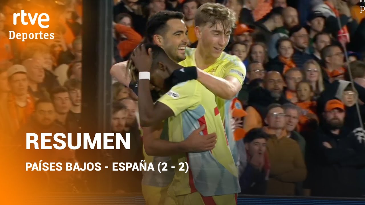 Resumen Países Bajos - España (2 - 2) | UEFA Nations League 2024