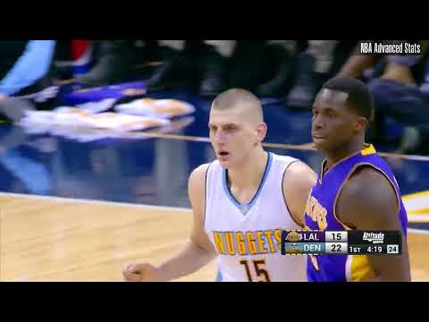 Career Game #59: Nikola Jokić Highlights vs LAL (03/02/2016)