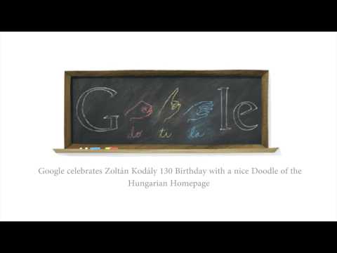 Thumbnail for 130 éve született Kodály Zoltán Google Doodle 16 Dec 2012