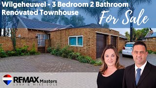 3 Bedroom 2 Bathroom Townhouse Wilgeheuwel - Lara Sole 0823092020