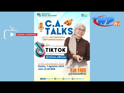 Live Talkshow Cerita Alumni Eps01 : Dari Mahasiswa jadi Content Creator