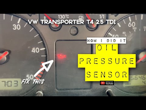 Blinking Oil Light Fix | VW T4 2.5tdi Engine Oil Pressure Sensor Replacement