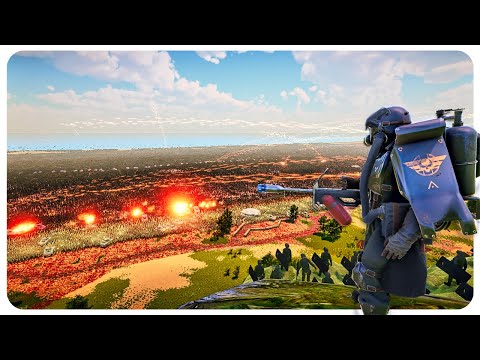 10 Million Zombies of 5 Types Landing in Normandy - Ultimate Epic Battle Simulator UEBS 2 (4K)