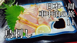 鹿児島37歳秋ひとり旅。枕崎でカツオ食べて西郷どんの鰻温泉に入ってからの知覧町で鳥刺し【日本一周車中泊の旅（中国地方・九州編）11】