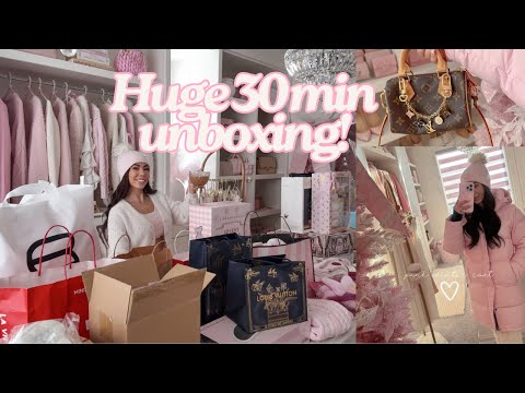 Riesiges 30-minütiges Pinkmas-Unboxing! 🎀🎅🏻 | Folge 4 Pink Christmas 🎀🎄