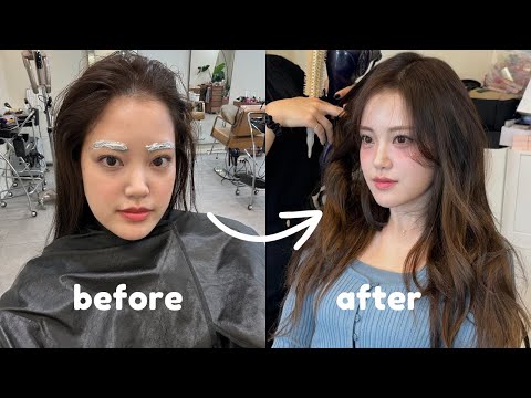 韓國極致蛻變！美到窒息的K-POP偶像妝髮＆明星級雷射美容！✨ (Extreme Glow Up Transformation in Korea (k-pop idol makeup and hair, celebrity skin laser treatment))