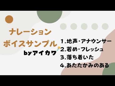 ハキハキとしたアナウンサーのような声を提供します
