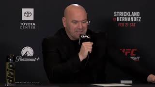 Dana White reacts to Sean Strickland, Ronda Rousey vs. Gina Carano - 'It's a nightmare'