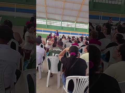 cadastramento do peixe na quadra poliesportiva de João Alfredo Pernambuco