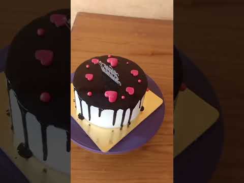 Anniversary chocolate cake design....