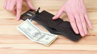 Матове чоловіче вінтажне портмоне Shvigel 16453 чорне