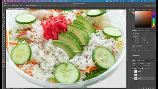 Photoshopping Ingredients on and off a salad