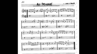 Au Privave  Play along - Backing track (C key score violin/guitar/piano)