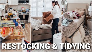 TIDYING UP MY HOUSE | RESTOCKING, CLEANING, DECLUTTERING & ORGANIZING MOTIVATION | HOME RESET 2026