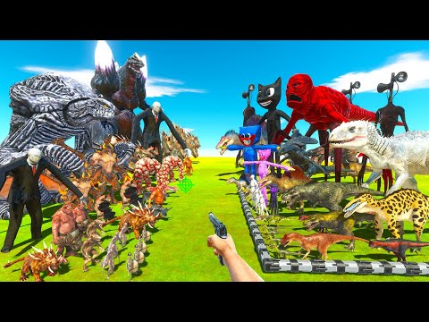 Godzilla Battle | Carnivore Dinosaurs & Reptiles vs Infernals - Animal Revolt Battle Simulator