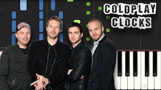 Coldplay - Clocks - [Piano Tutorial] (Synthesia) (Download MIDI + PDF Scores)