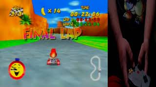 Diddy Kong Racing with Live Webcam (Test Run)
