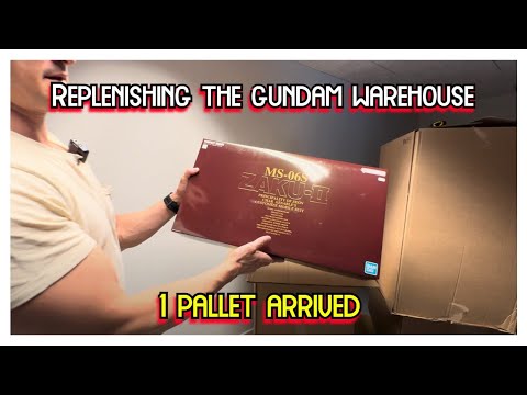 Replenishing the Gundam warehouse with 1 pallet of fresh kits. Let the rebuild BEGIN!
