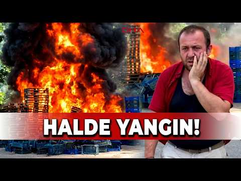Bartın'da sebze halinde yangın