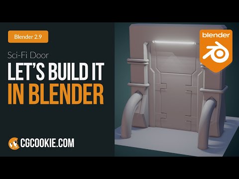Modeling a Sci-Fi Door | Let's Build It In Blender