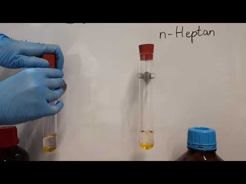 Alkane und Alkene reagieren unterschiedlich mit Brom