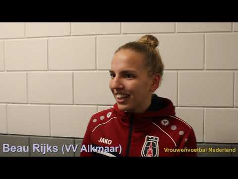 Beau Rijks (VV Alkmaar) "het was niet onze beste wedstrijd; we kunnen beter"