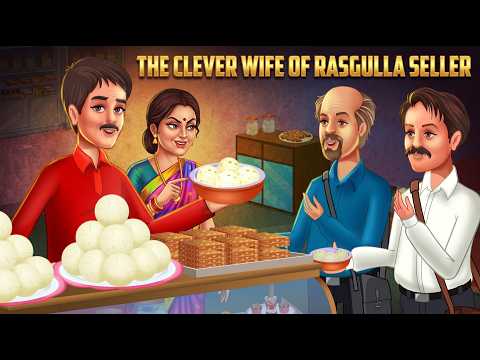 The Clever Wife of Rasgulla Seller | Moral Stories in English | Life Lesson | Learn English | Story