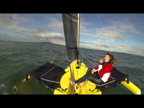 How to sail without using the tiller on the Weta Trimaran