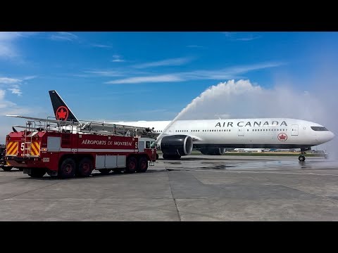 Water Salute compilation at Montreal-Trudeau (YUL/ CYUL)