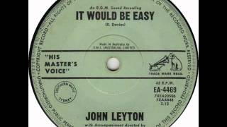 John Leyton -  It Would Be Easy