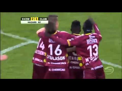 Best goals of Thorgan Hazard. Zulte Waregem. Season-2013/2014