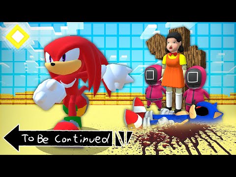 SQUID GAME DOLL Kill SONIC.EXE! Knuckles ESCAPE In Minecraft - Sonic.exe Gameplay